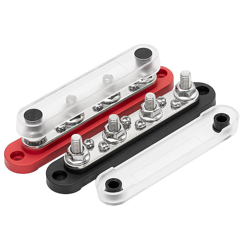 Battery Cable Bus Bar Combiner - 150A 4 Way (Pair B/R)