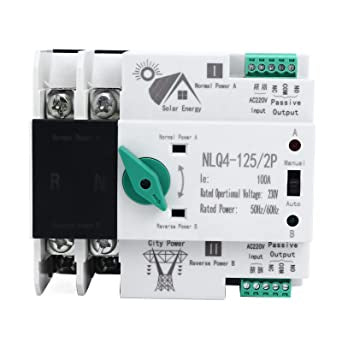 Dual Automatic Transfer Switch Din Rail 125A - SPK Auto