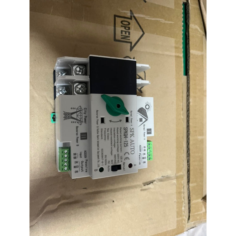 Dual Automatic Transfer Switch Din Rail 125A - SPK Auto