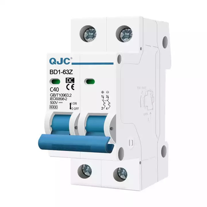 QJC DC MCB Solar Circuit Breaker 500V