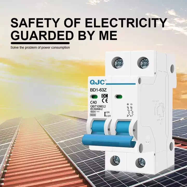 QJC DC MCB Solar Circuit Breaker 500V