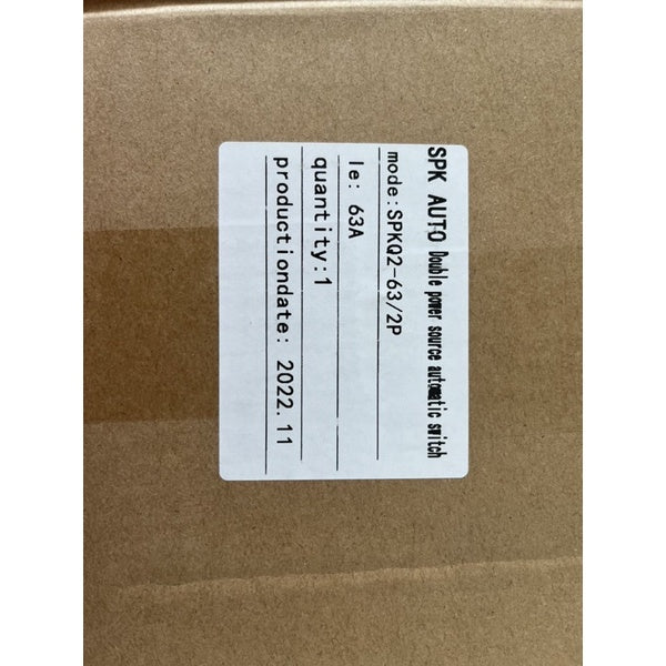 Automatic Transfer Switch 63A / 125A 2P