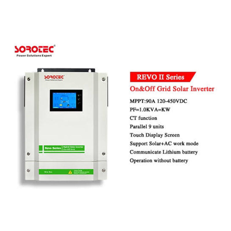 Sorotec REVO II Hybrid On/Off Grid 5.5kw w/ CT clamp Solar Inverter