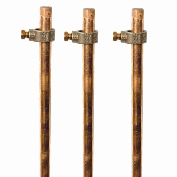 Copper Ground Rod 6FT 5/8'' W/ Clamp