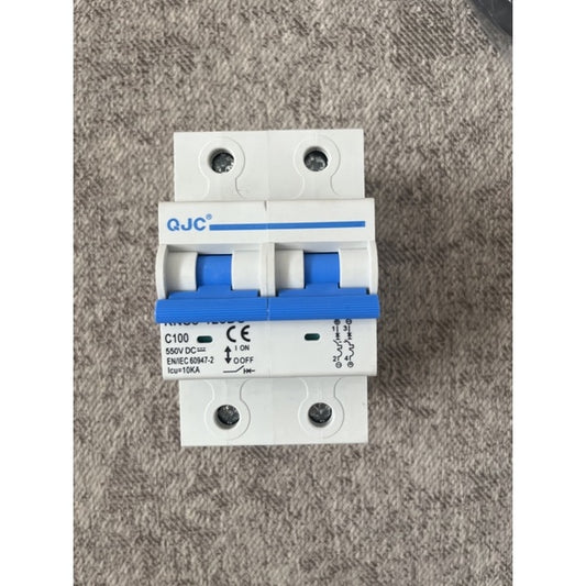 QJC DC MCB Circuit Breaker 100A Non-Polarized